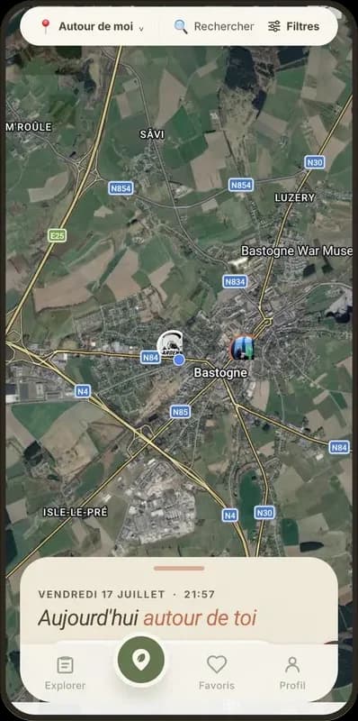 Tout sur une carte vivante