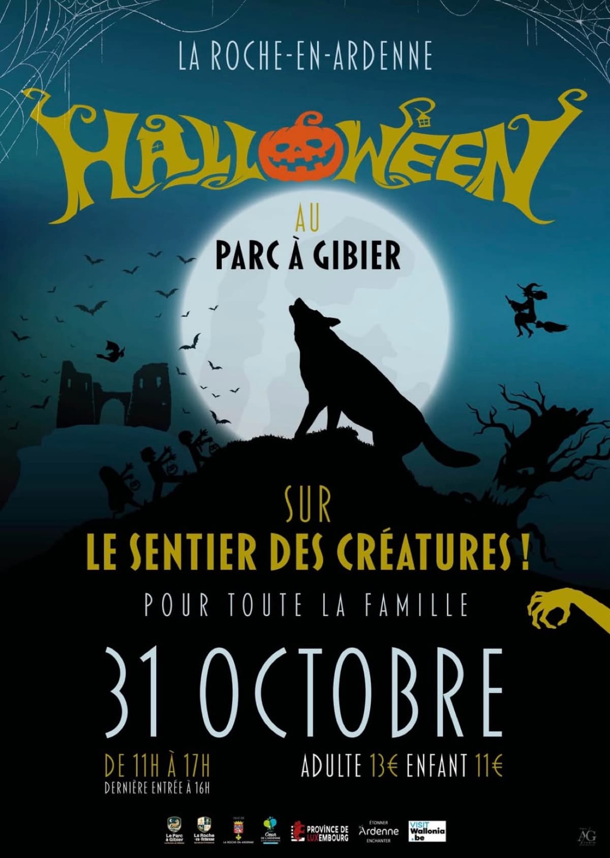 Halloween au Parc à Gibier sur le Sentier des créatures !